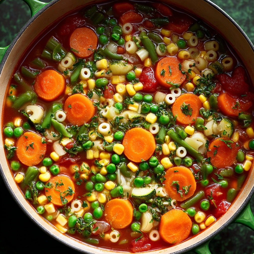 Hearty Vegan Vegetable Soup Recipe - Recipe Image