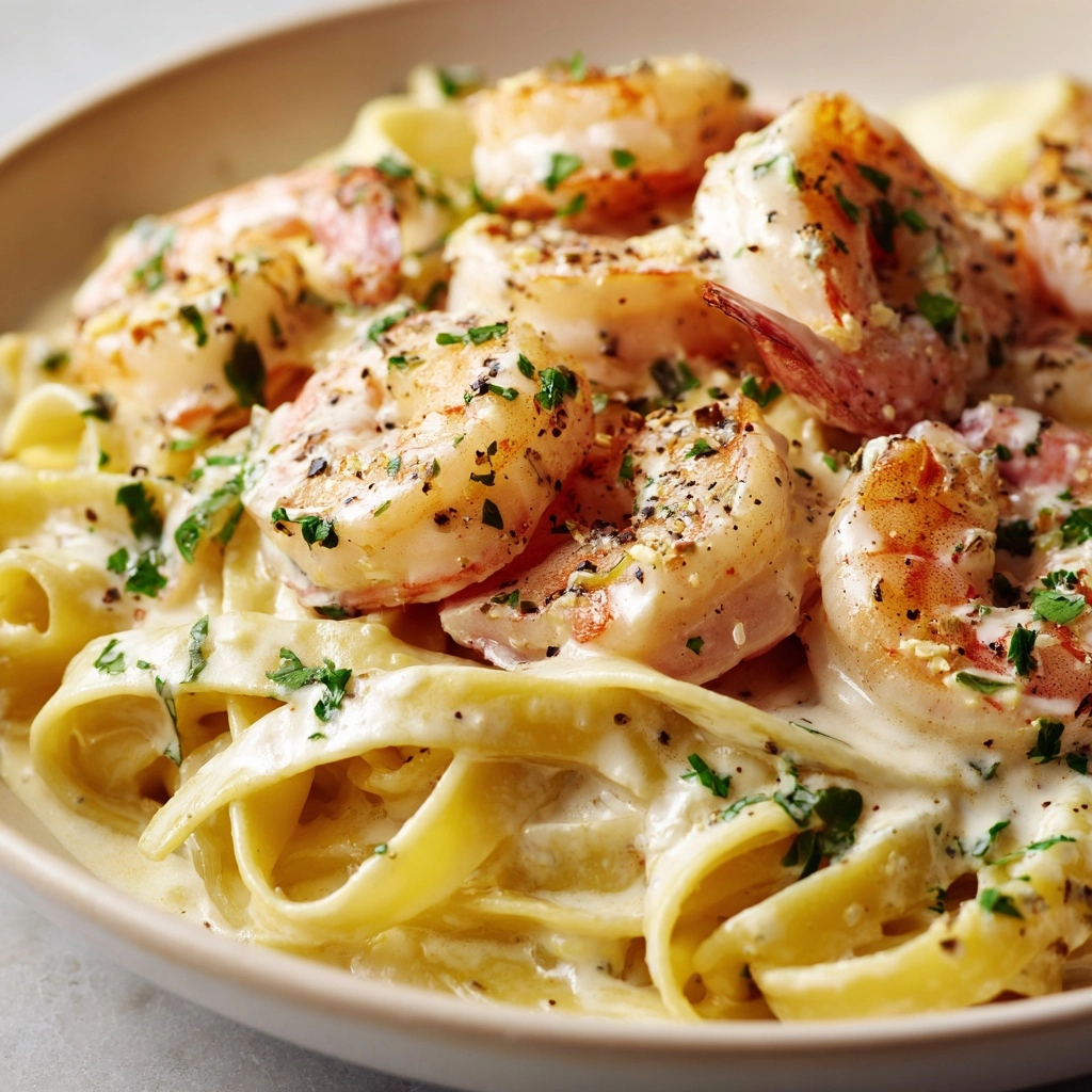 Shrimp Fettuccine Alfredo Recipe - Recipe Image
