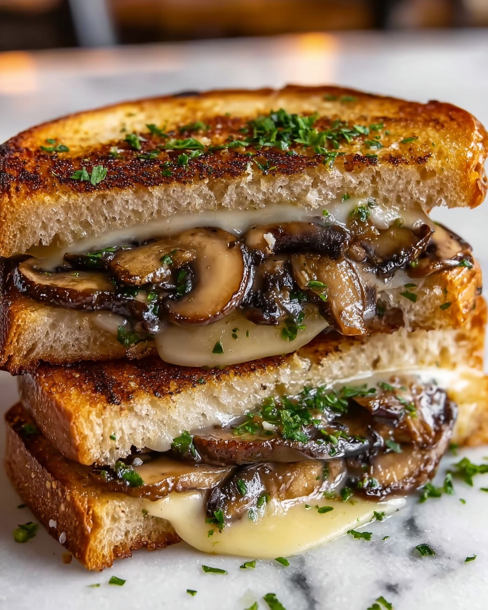 Mushroom Sandwich Melts Recipe - Recipe Image
