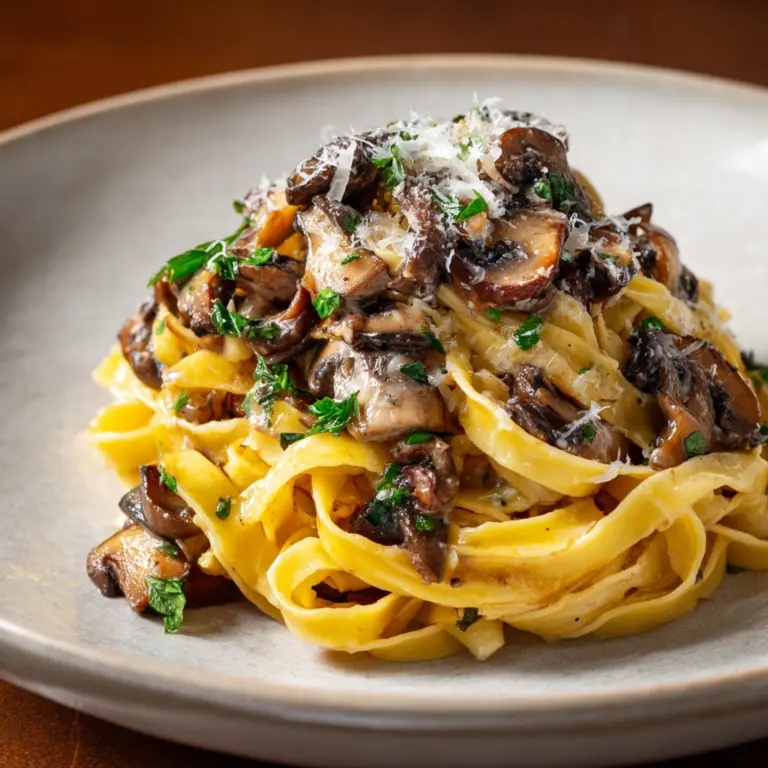 Easy Garlic Mushroom Pasta for Cozy Dinners Recipe