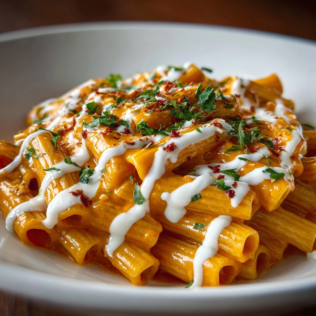 Creamy Tomato Garlic Pasta Recipe - Recipe Image