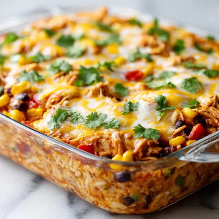 Easy Chicken Burrito Casserole Recipe