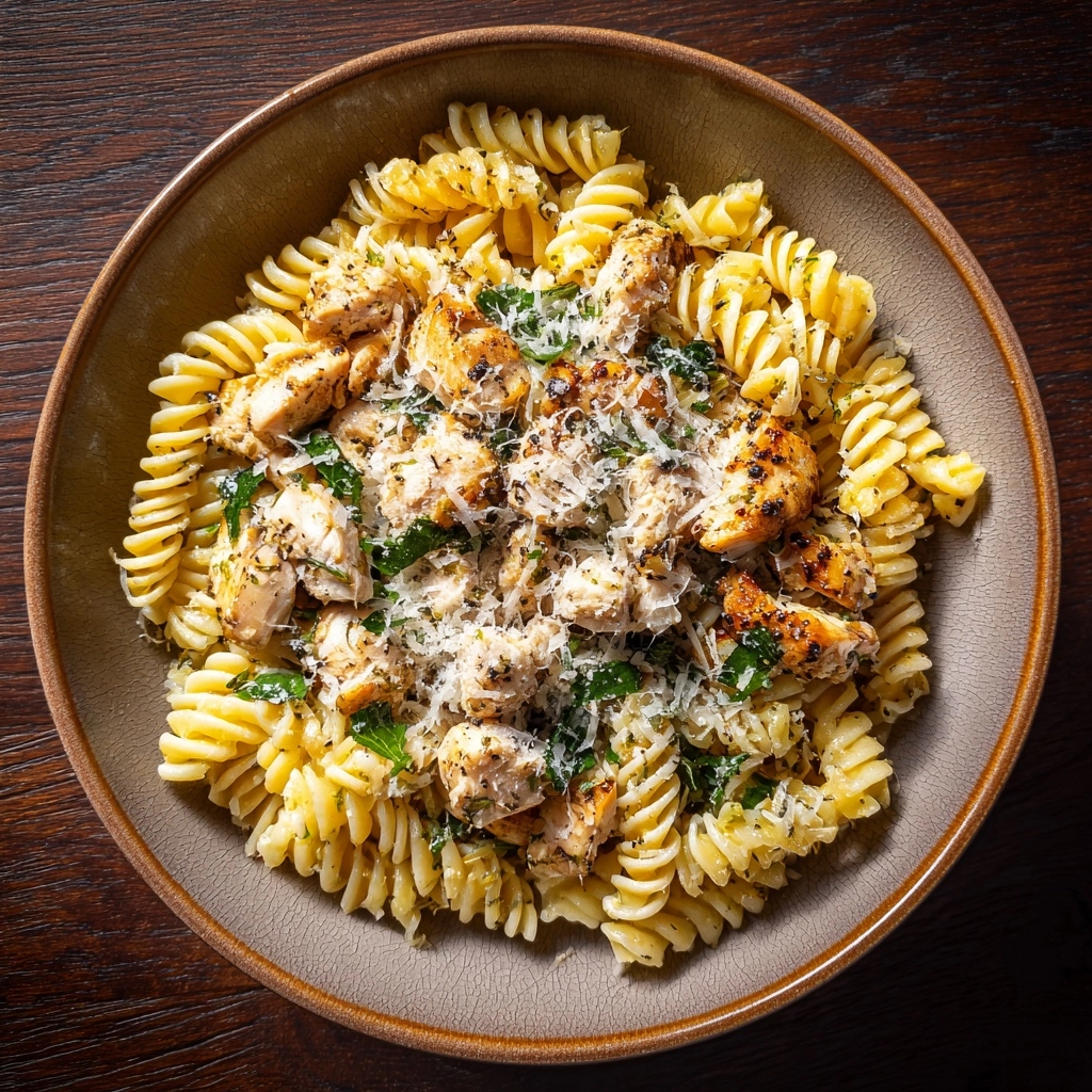 Crockpot Garlic Parmesan Chicken Pasta Recipe - Recipe Image