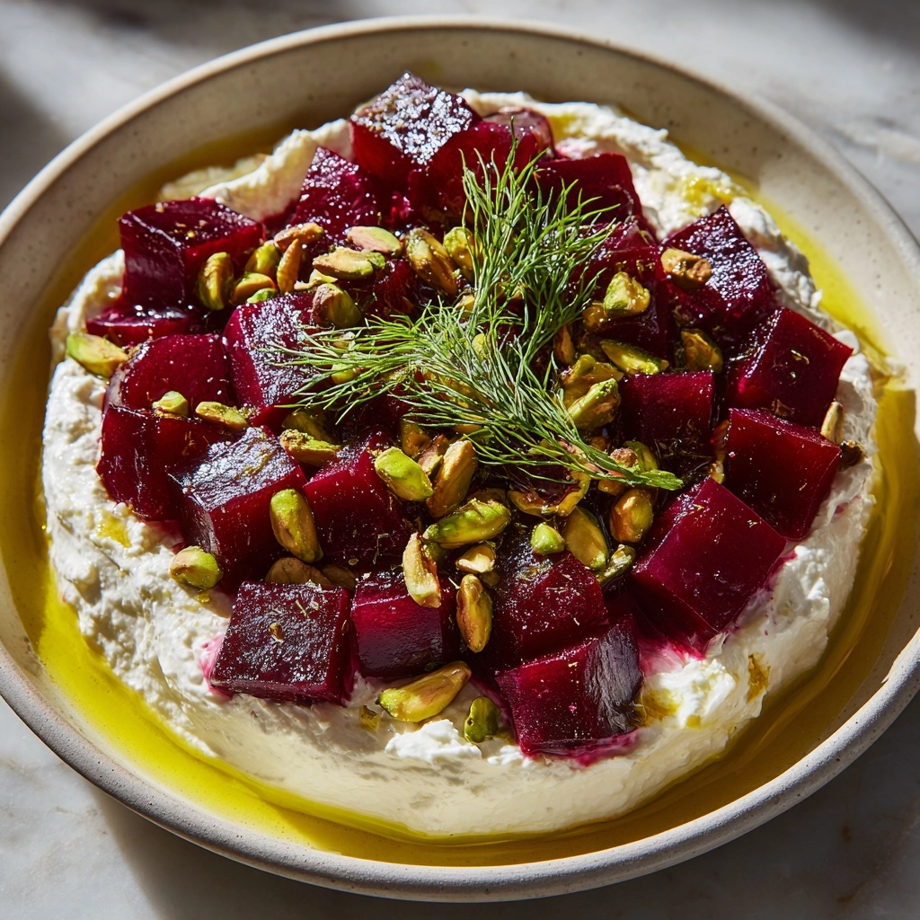 Whipped Feta with Beetroot, Dill & Pistachios Recipe - Recipe Image
