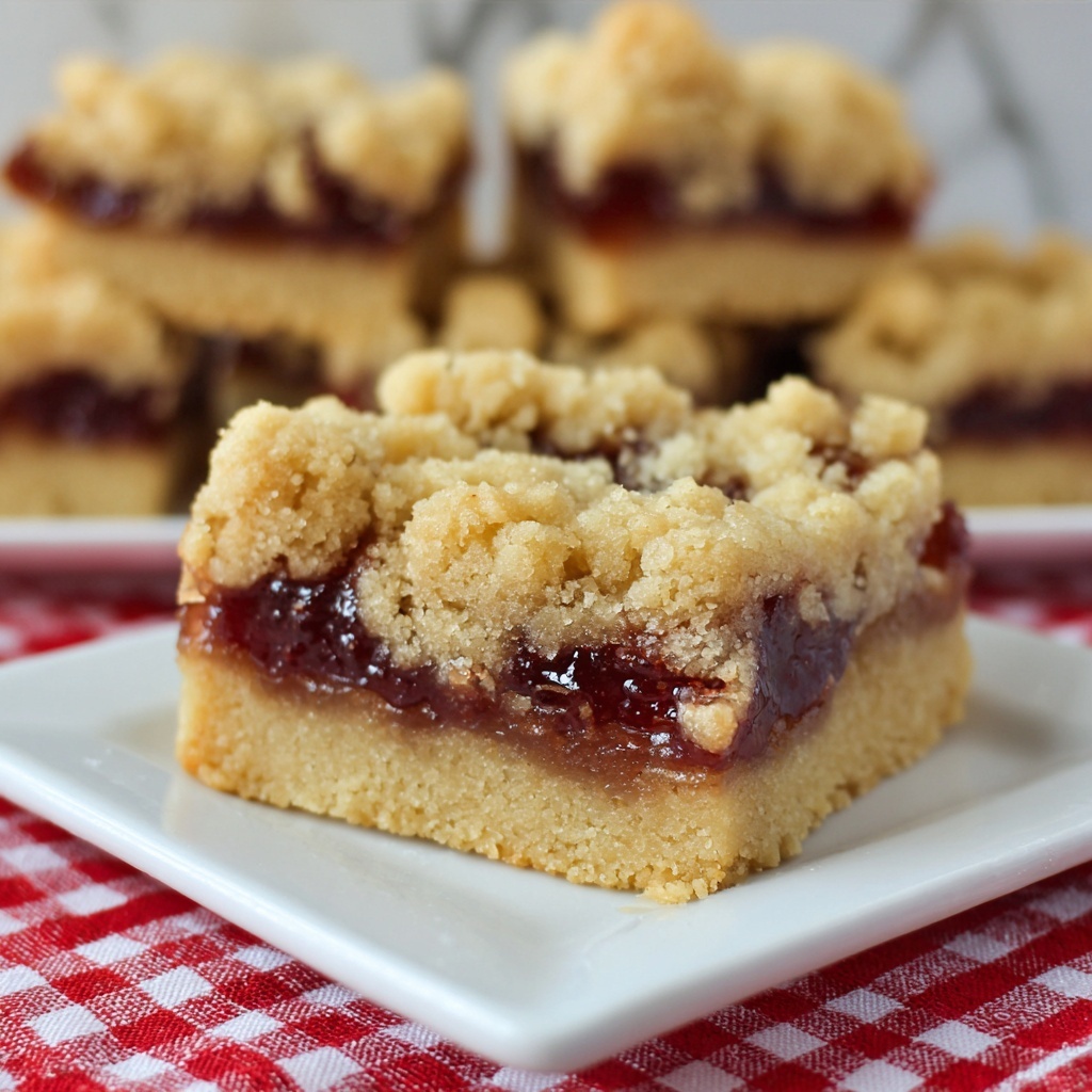 Peanut Butter and Jelly Bars Recipe - Recipe Image