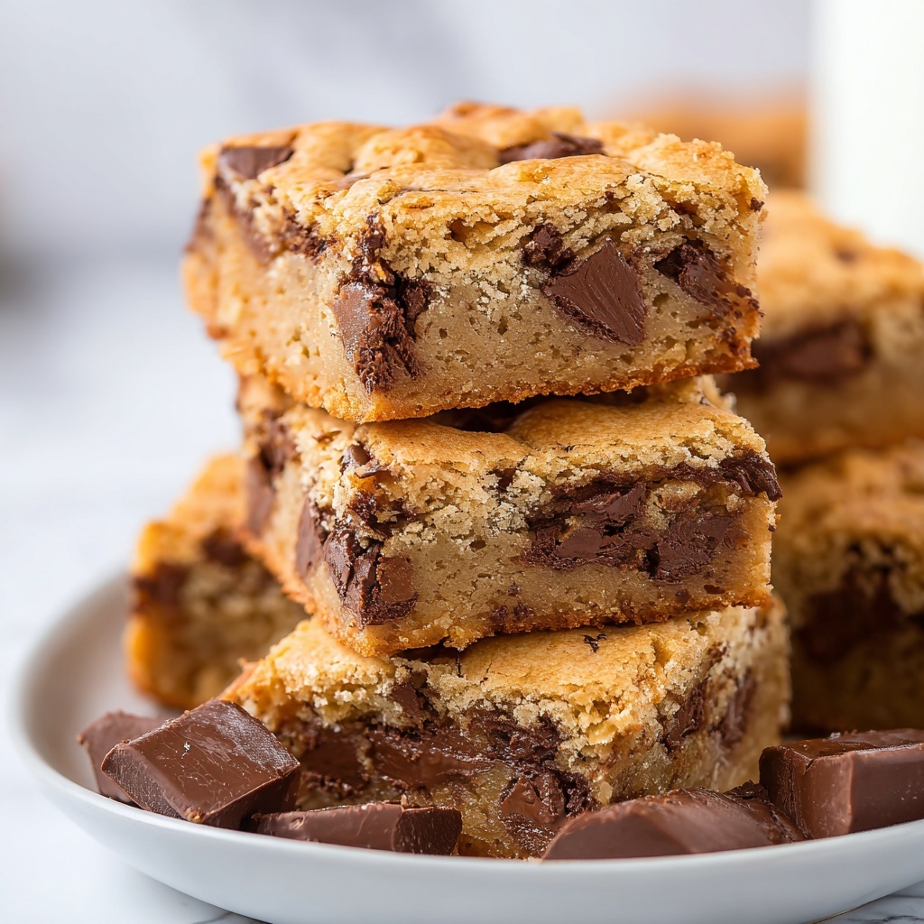Chocolate Chip and Caramel Blondies Recipe - Recipe Image