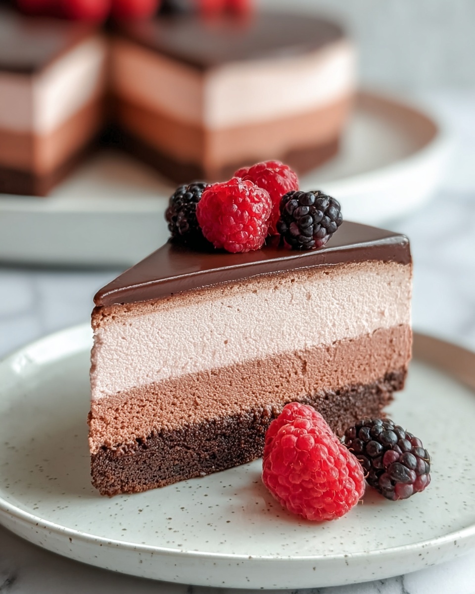 Chocolate Raspberry Mousse Cake Recipe - Recipe Image