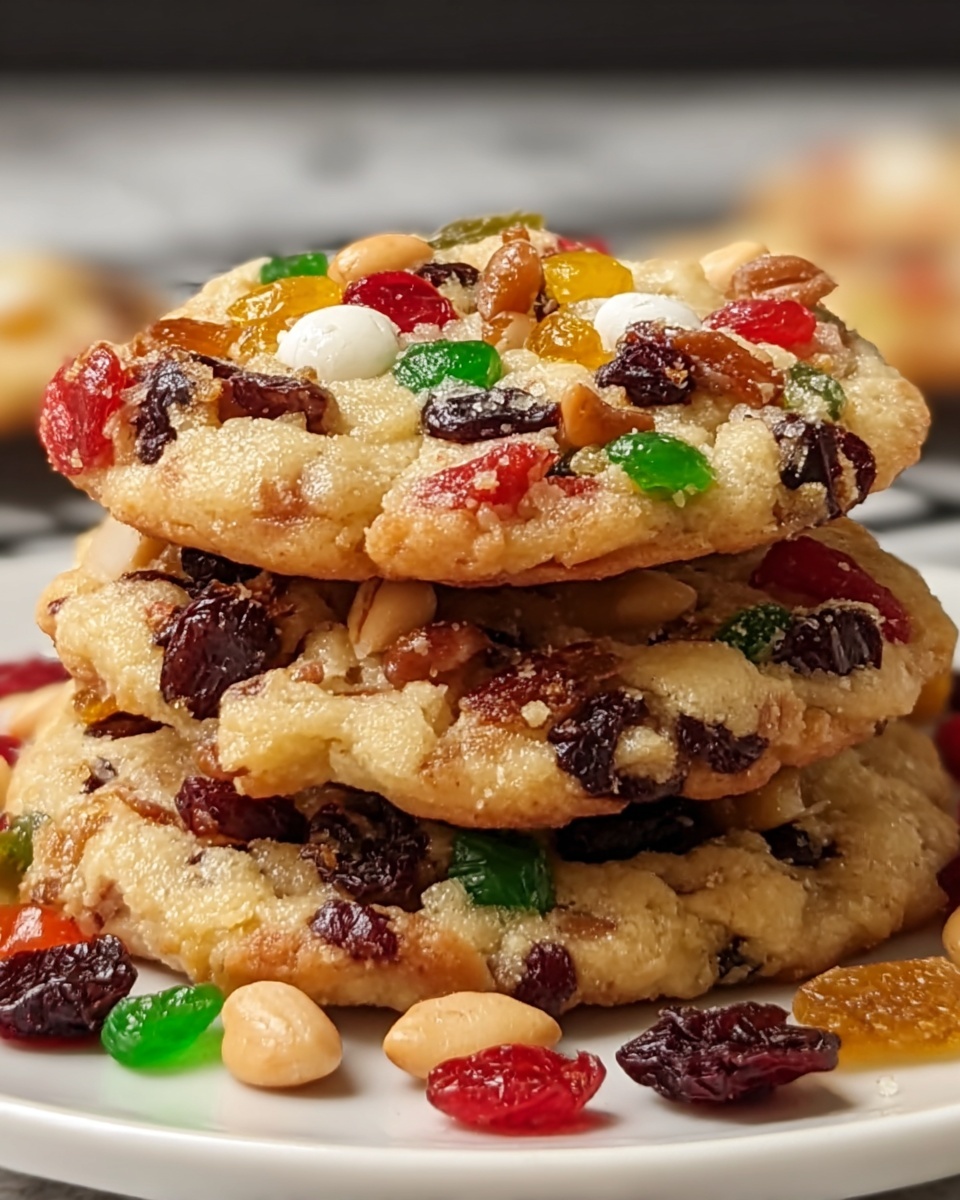 Decadent Chewy Fruitcake Cookies Recipe - Recipe Image