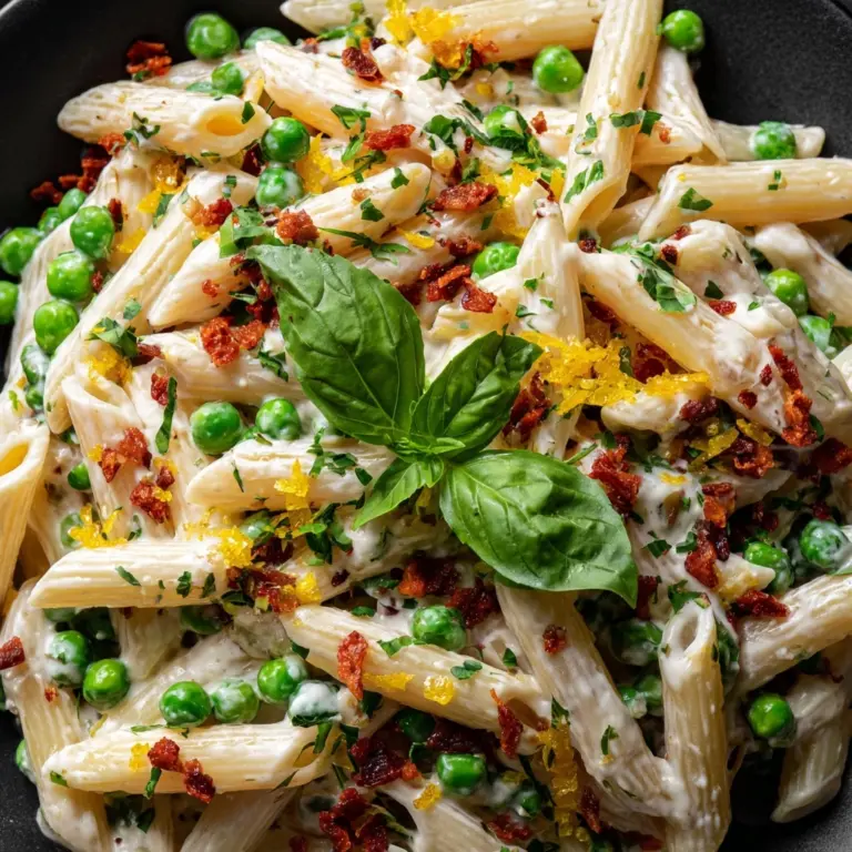 Lemon Ricotta Pasta with Fresh Peas Recipe