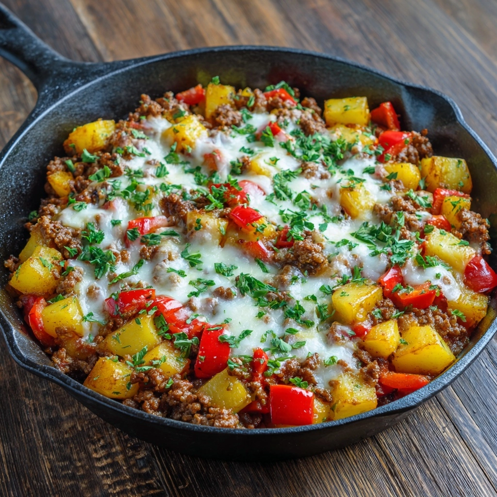 Mexican Ground Beef and Potato Skillet Recipe - Recipe Image