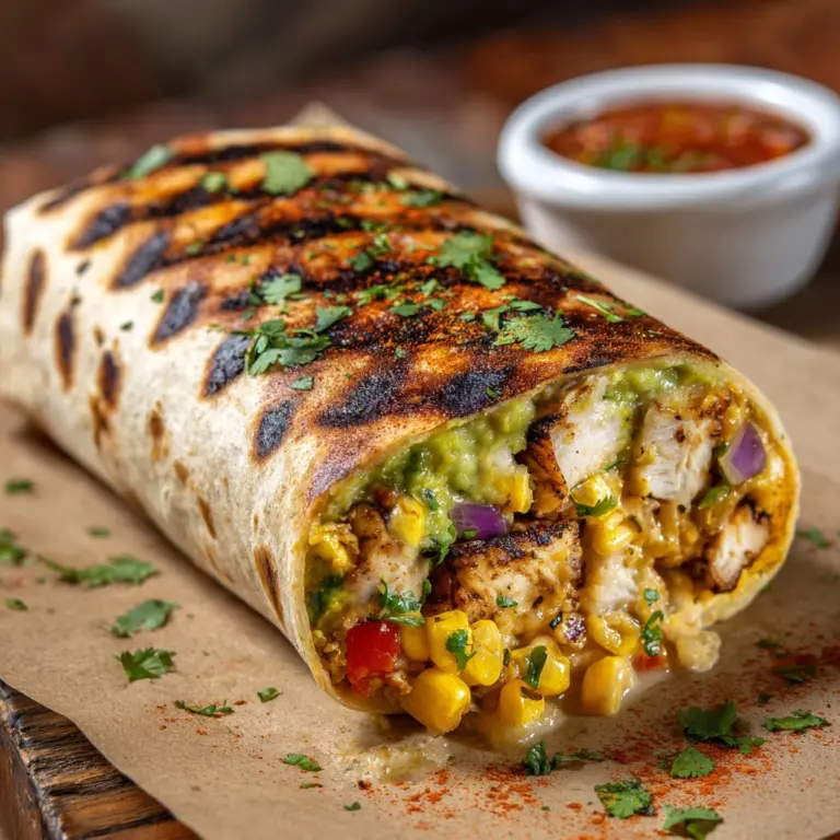 Chipotle Ranch Grilled Chicken Burrito Recipe