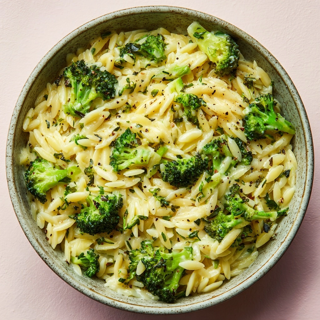 Broccoli Cheese Orzo Recipe - Recipe Image