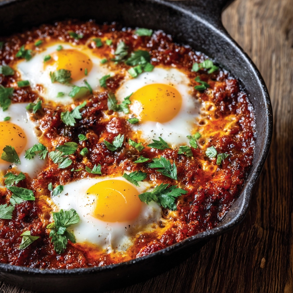 Pumpkin Shakshuka (Baked Eggs in Tomato Stew) Recipe - Recipe Image