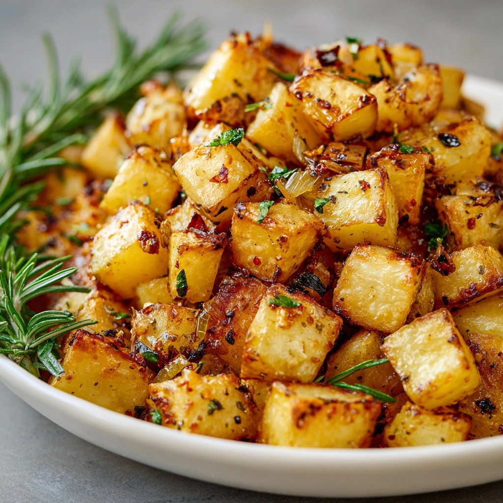 Pan-Fried Potatoes and Onions Hash Recipe - Recipe Image