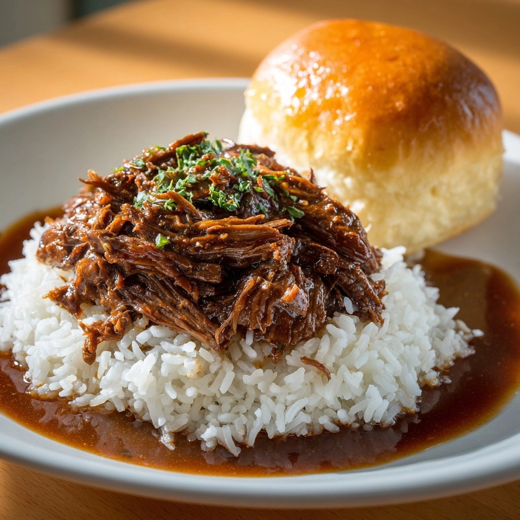 Slow Cooker Beef Manhattan Recipe - Recipe Image