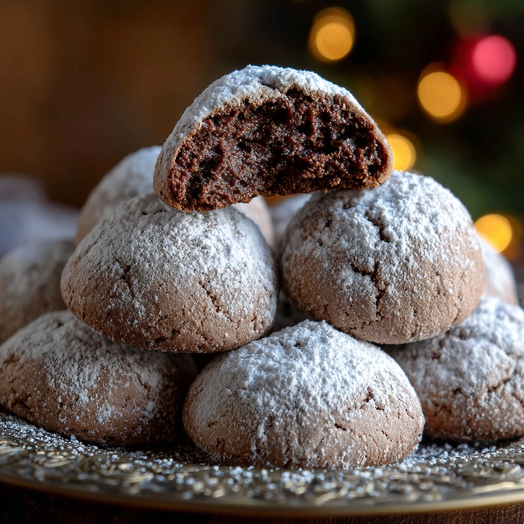 Classic Chocolate Snowball Cookies Recipe - Recipe Image