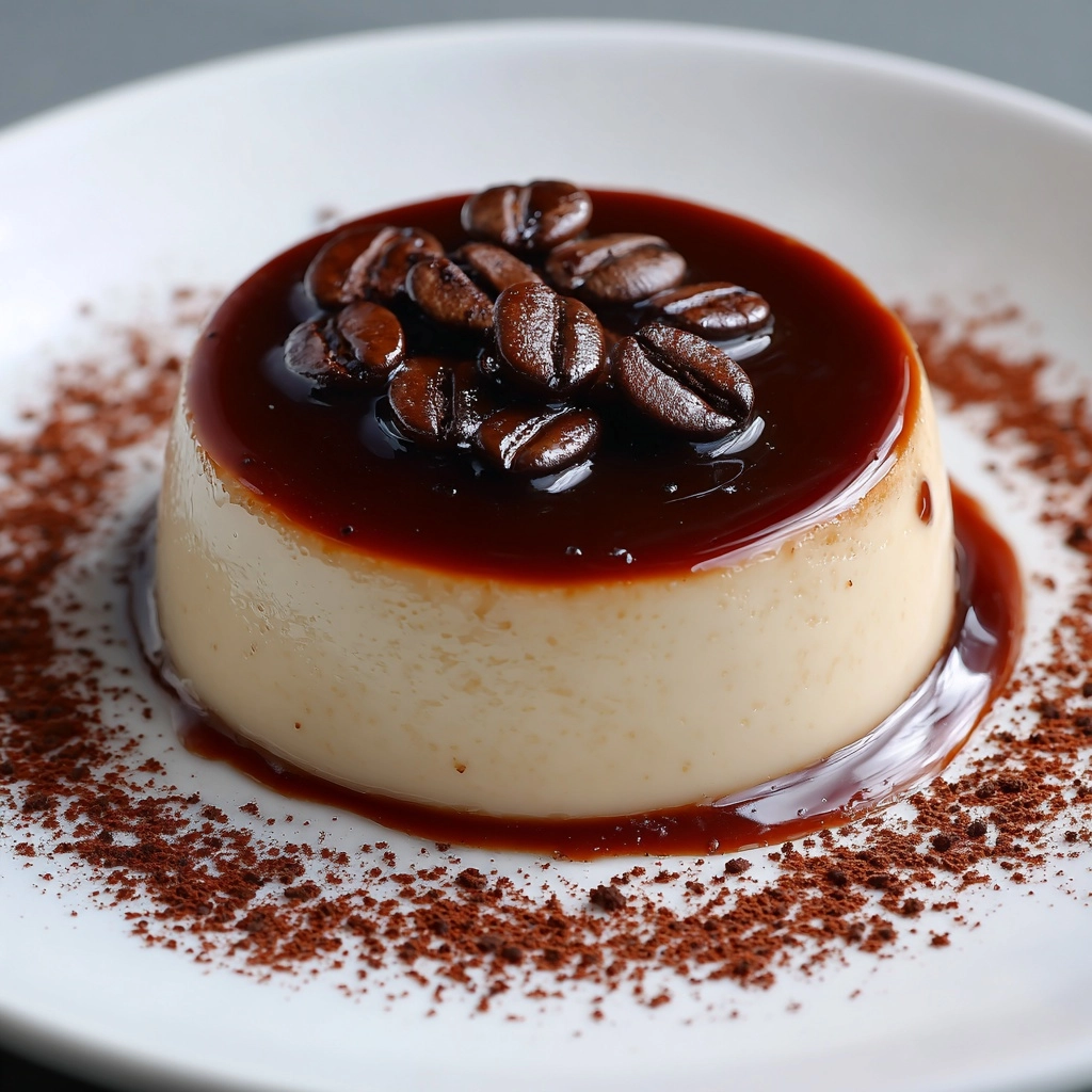 Coffee Panna Cotta with Vanilla Cream Recipe - Recipe Image