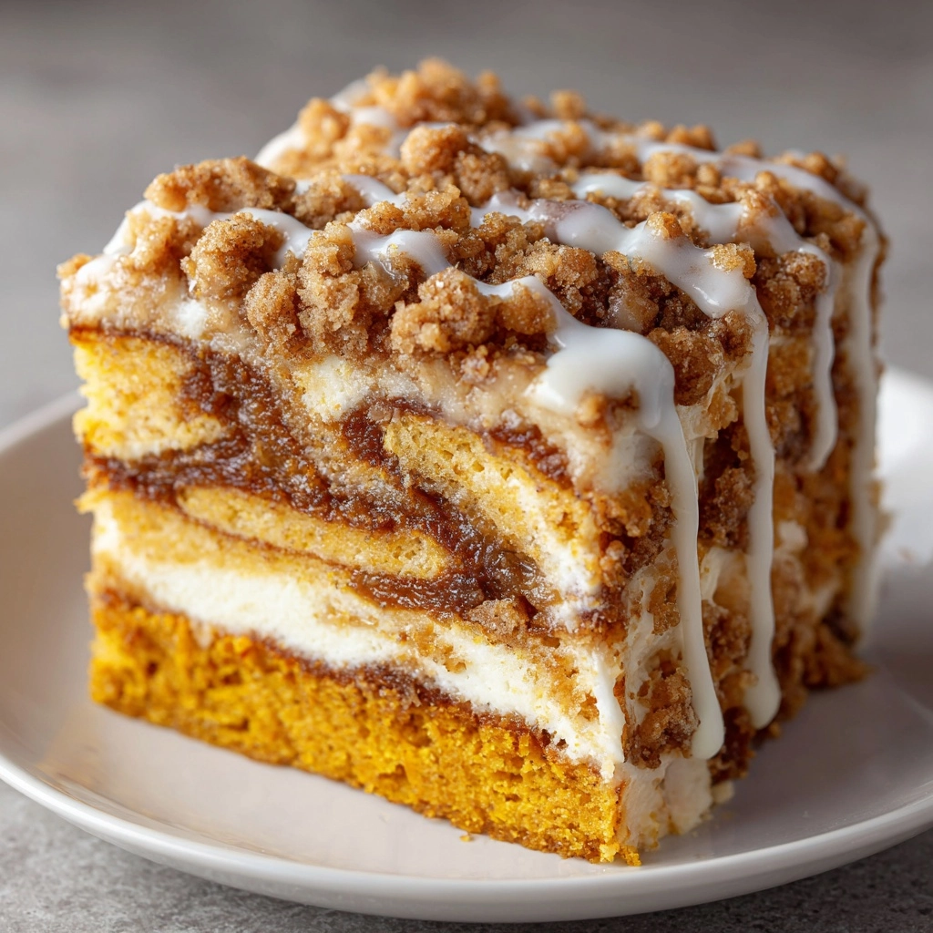 Sweet Potato Cinnamon Roll Cake Recipe - Recipe Image