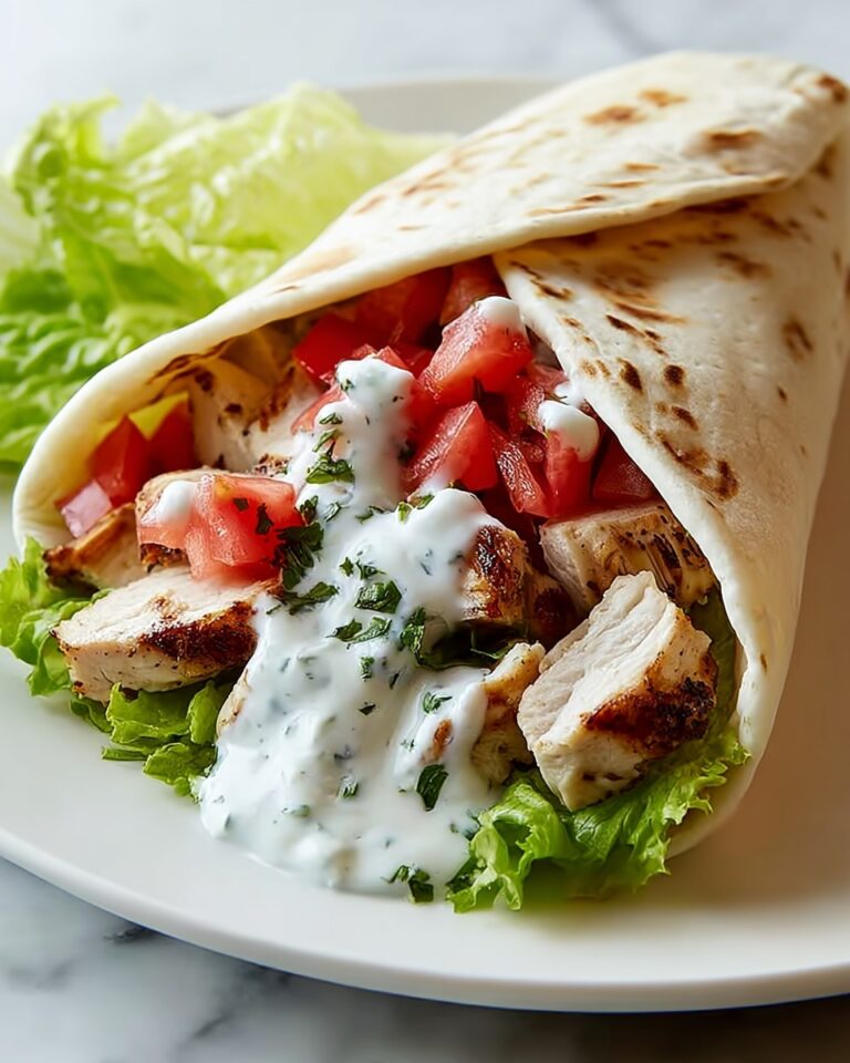 Delicious Chicken Shawarma Stuffed Pita Recipe