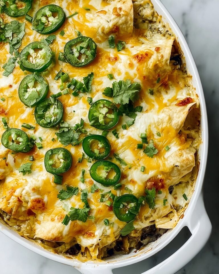 Savory Chicken Poblano Skillet Enchiladas Recipe