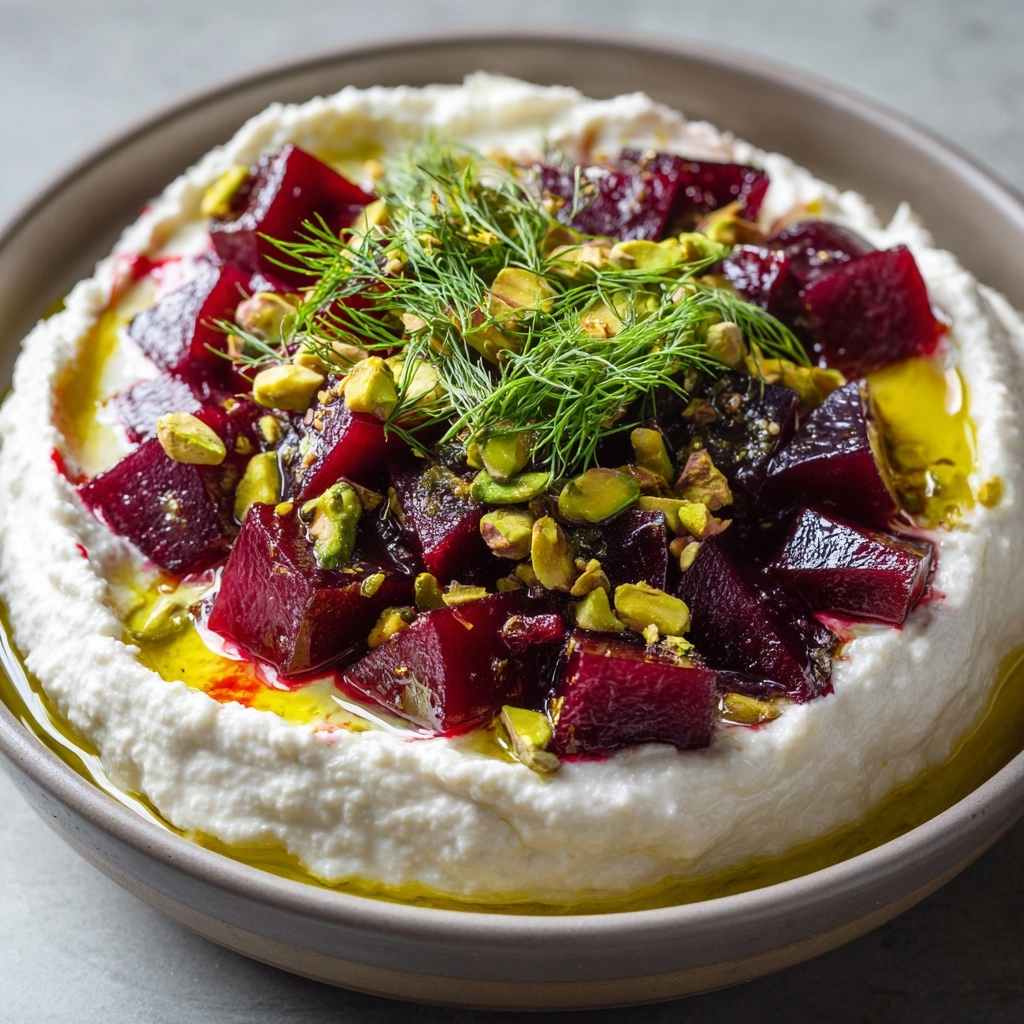 Whipped Feta with Beetroot, Dill & Pistachios Recipe - Recipe Image