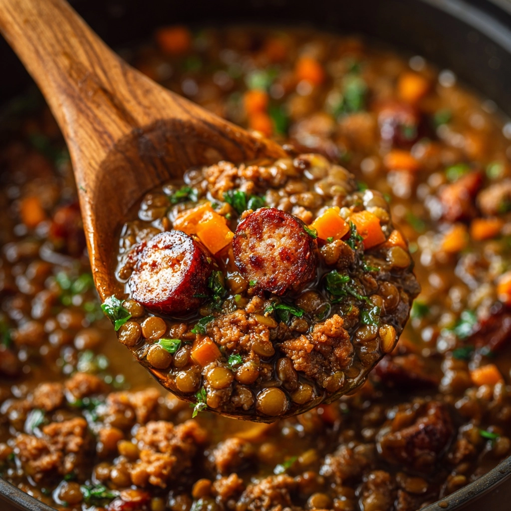 Kielbasa Cowboy Beans Recipe - Recipe Image