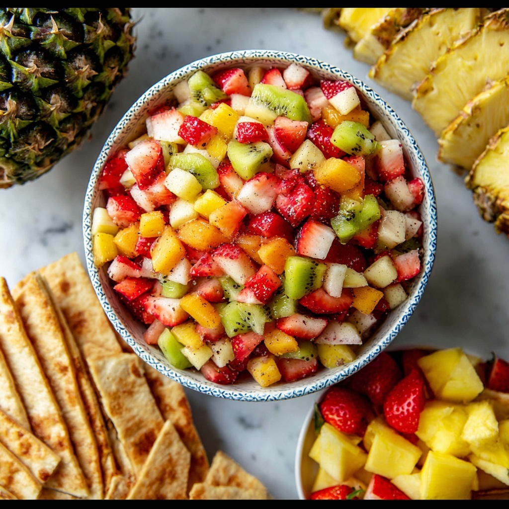 Fruit Salsa with Homemade Cinnamon Chips Recipe - Recipe Image