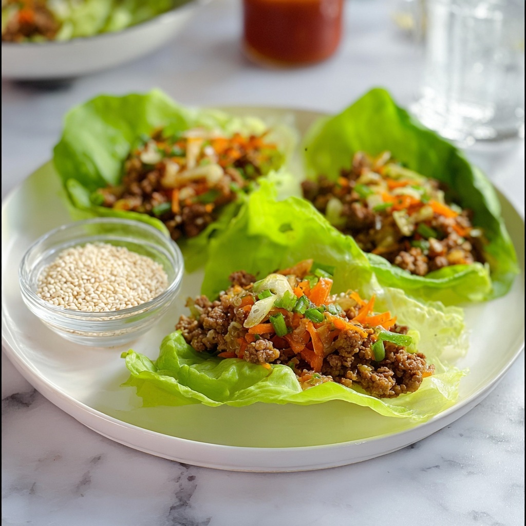 Asian Chicken Lettuce Wraps Recipe - Recipe Image