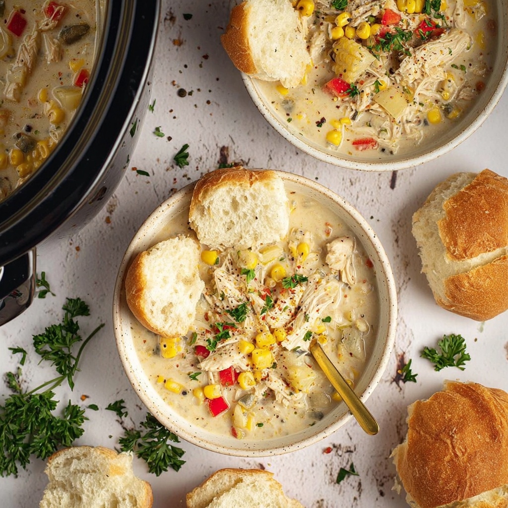 Crockpot Chicken Corn Chowder Recipe - Recipe Image