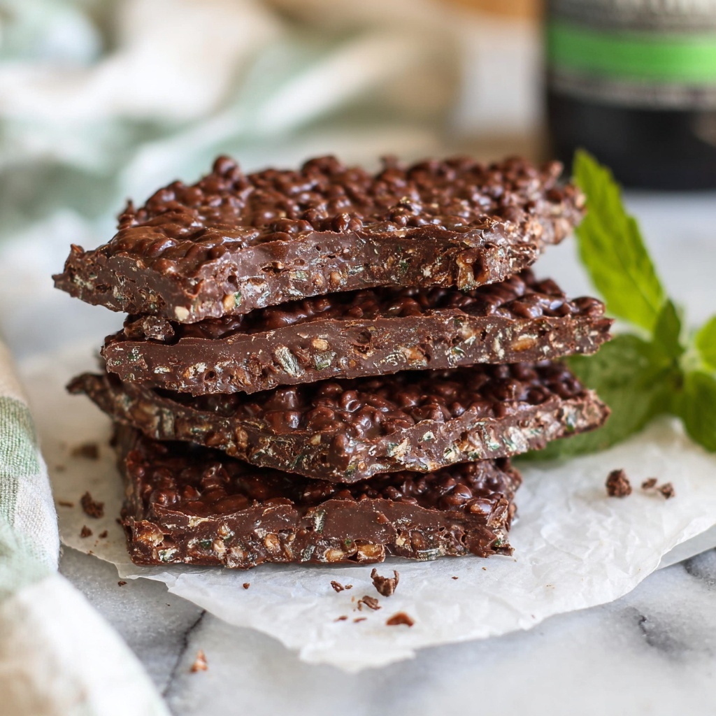 Chocolate Mint Crunch Bars Recipe - Recipe Image