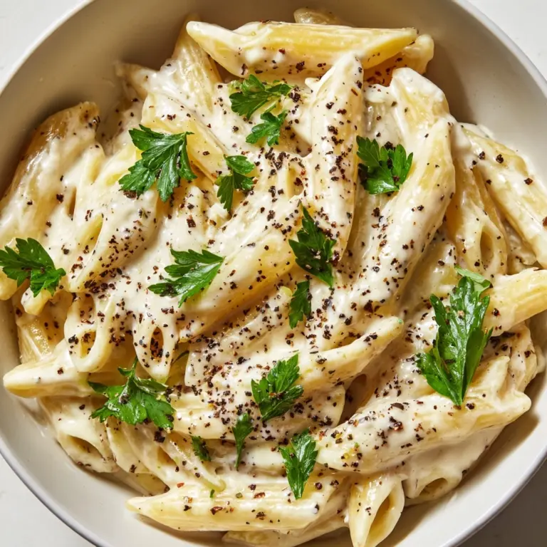 White Sauce Penne Pasta Recipe