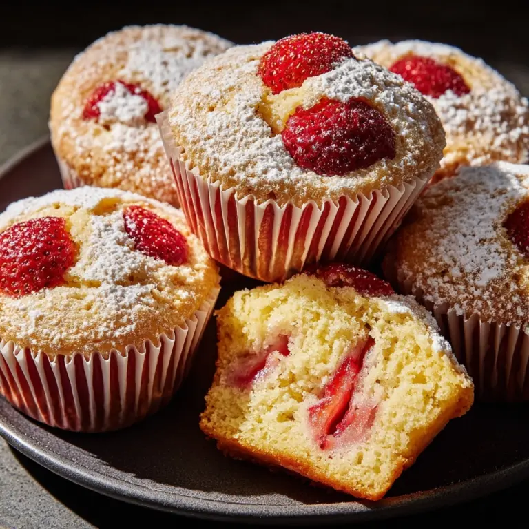 Fresh Strawberry Muffins Recipe