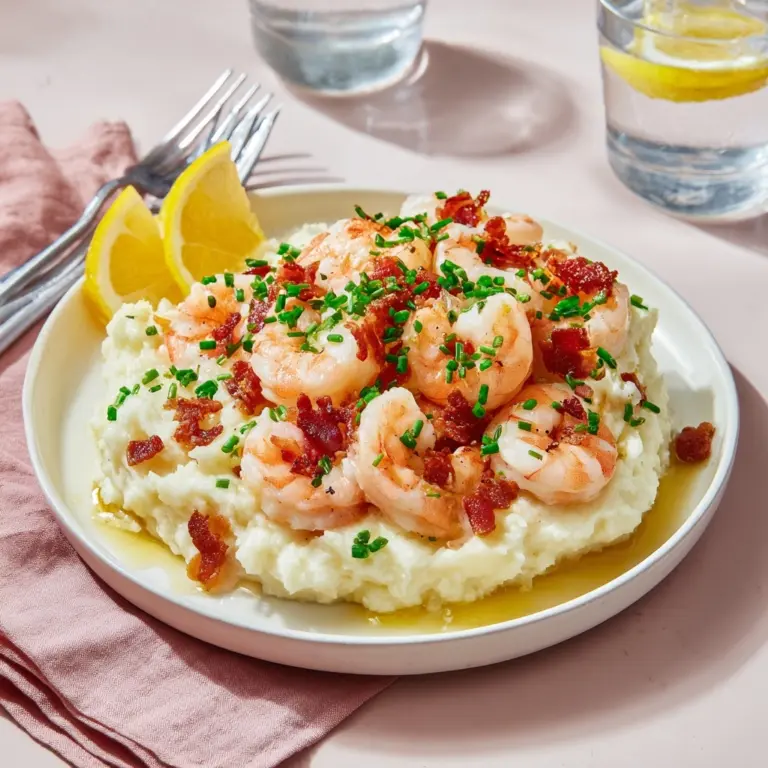 Low Carb Keto Shrimp and Grits Recipe