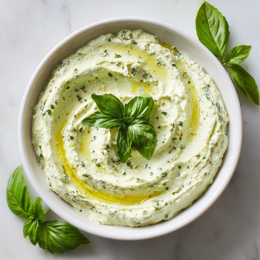 Lemon Basil Hummus Recipe - Recipe Image