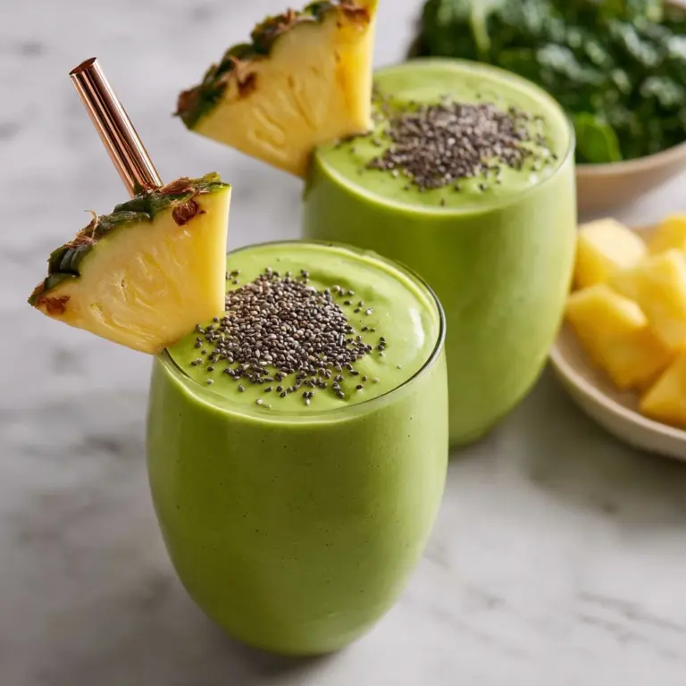 Tropical Green Detox Smoothie Recipe