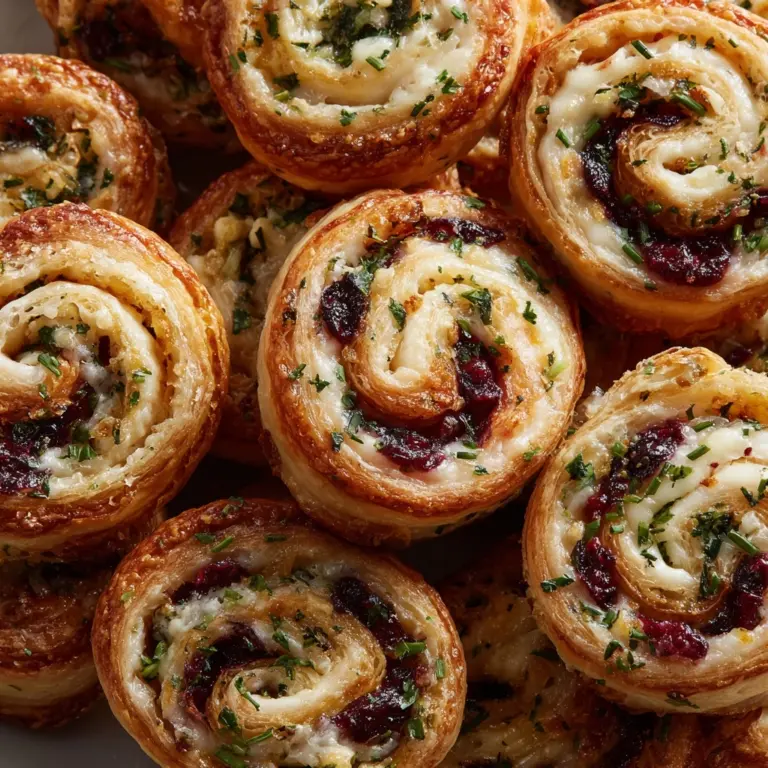 Cranberry Feta Pinwheels Recipe