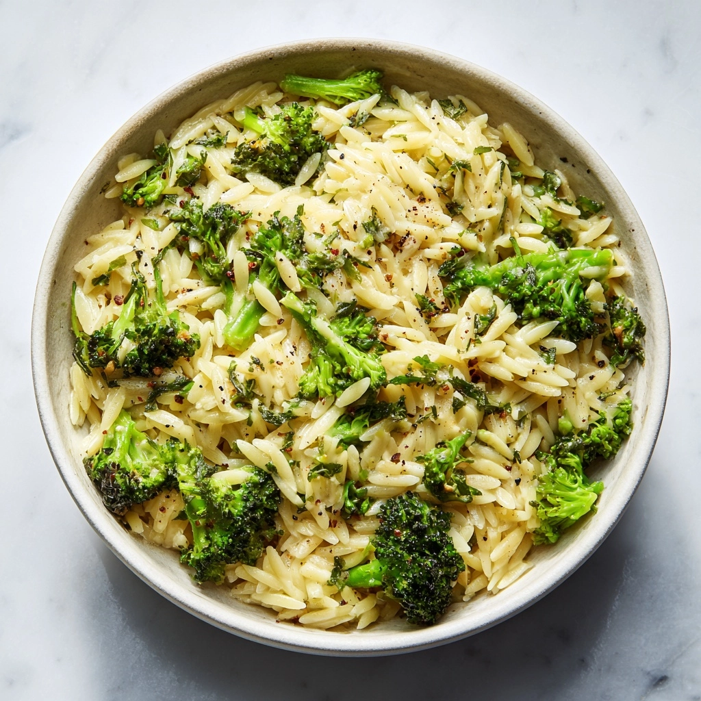 Broccoli Cheese Orzo Recipe - Recipe Image