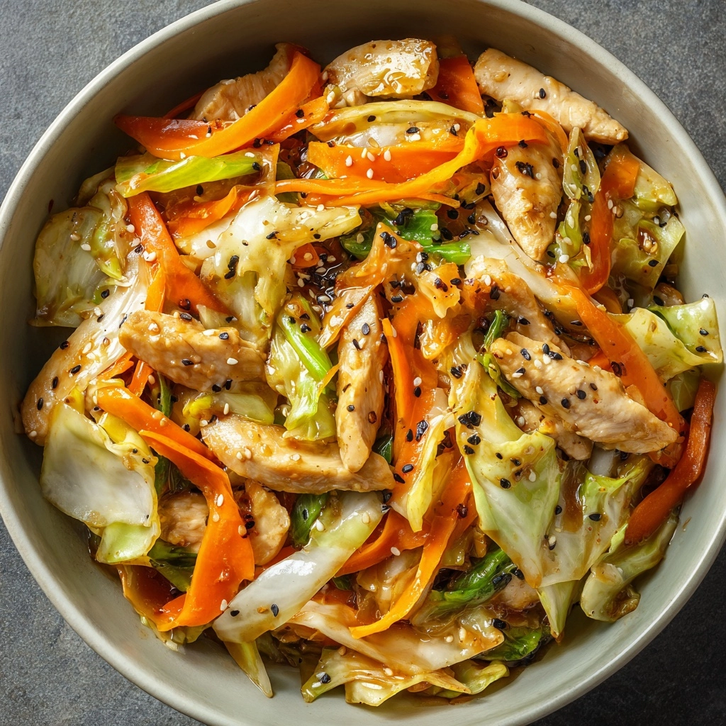 Chinese Chicken Cabbage Stir-Fry Recipe - Recipe Image