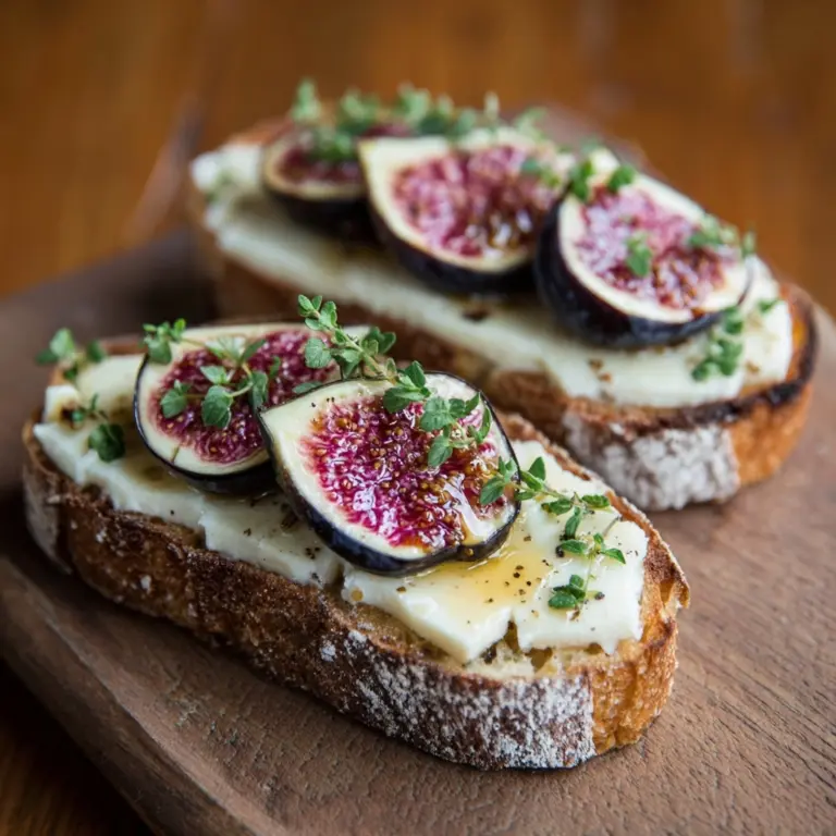 Fig and Brie Crostini Recipe