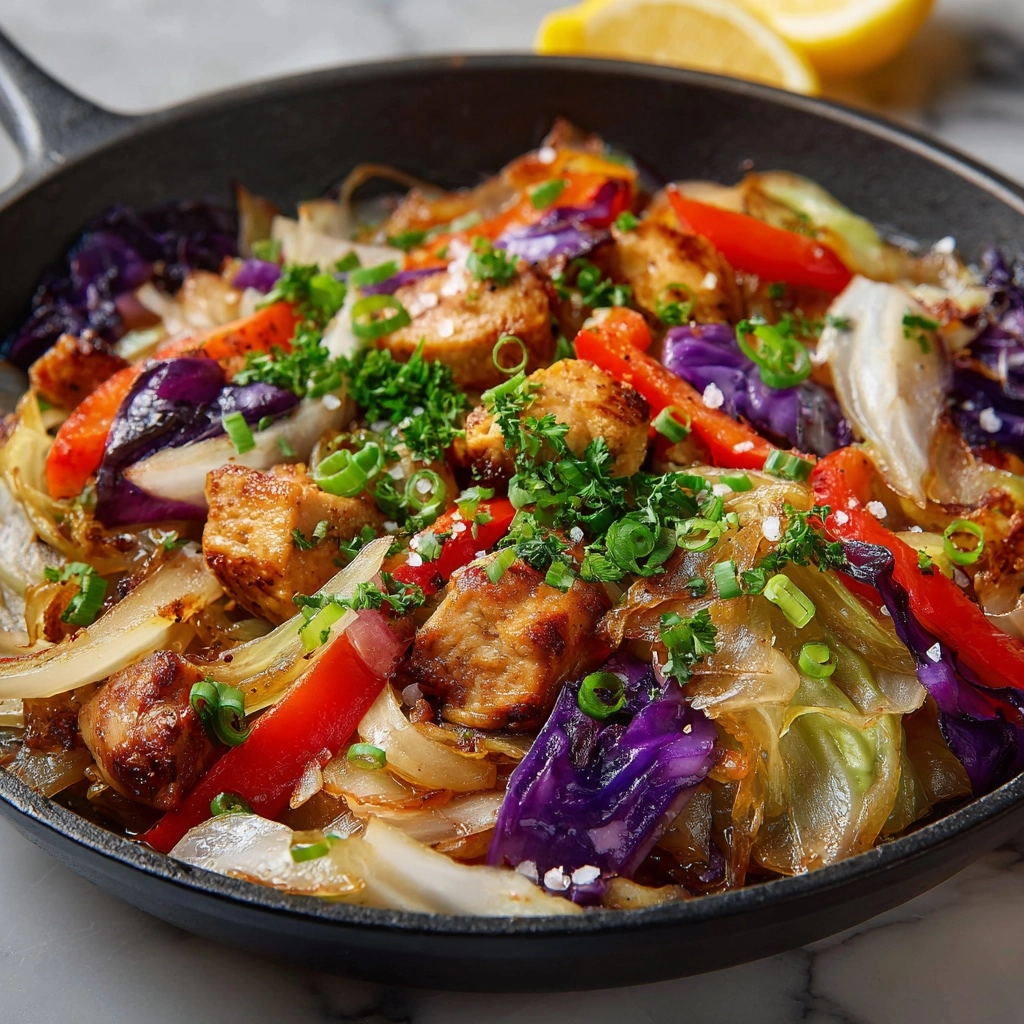 Easy Chicken and Cabbage Stir Fry Recipe - Recipe Image