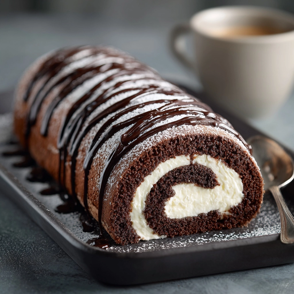 Choco Swiss Roll Delight Recipe - Recipe Image