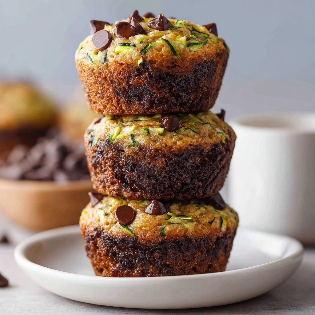 Chocolate Chip Zucchini Muffins Recipe - Recipe Image