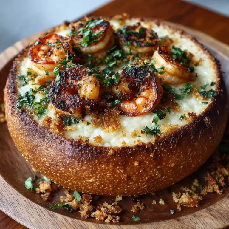 Savory Stuffed Seafood Bread Bowl Recipe