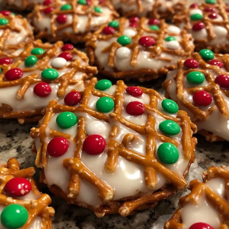 Pretzel M&M Hugs {Christmas Style} Recipe