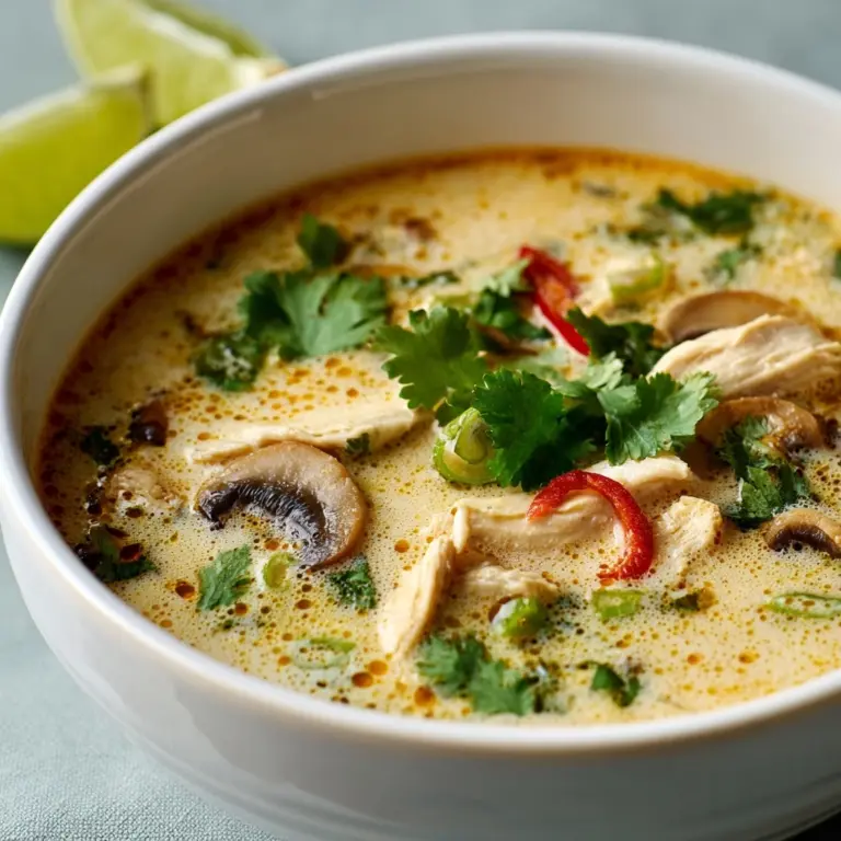 Slow Cooker Tom Kha Soup (Thai Coconut Chicken Soup) Recipe