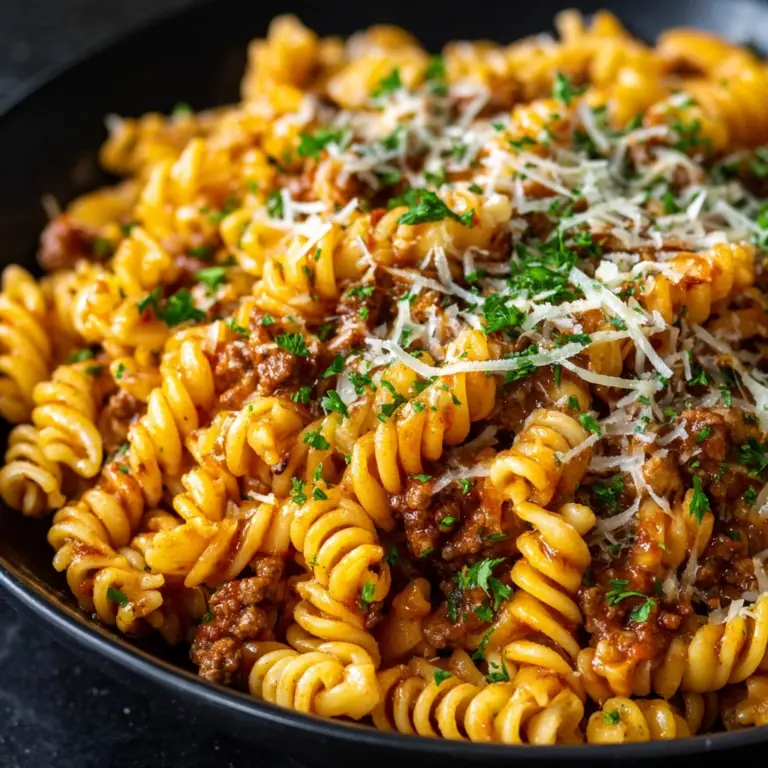 One-Pot Beef and Cheddar Ranch Pasta Recipe
