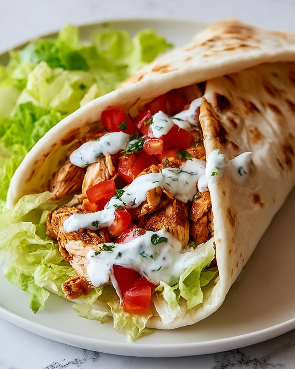 Delicious Chicken Shawarma Stuffed Pita Recipe - Recipe Image