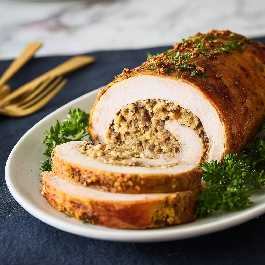 Stuffing-Stuffed Pork Roast (Pork Roulade) Recipe - Recipe Image