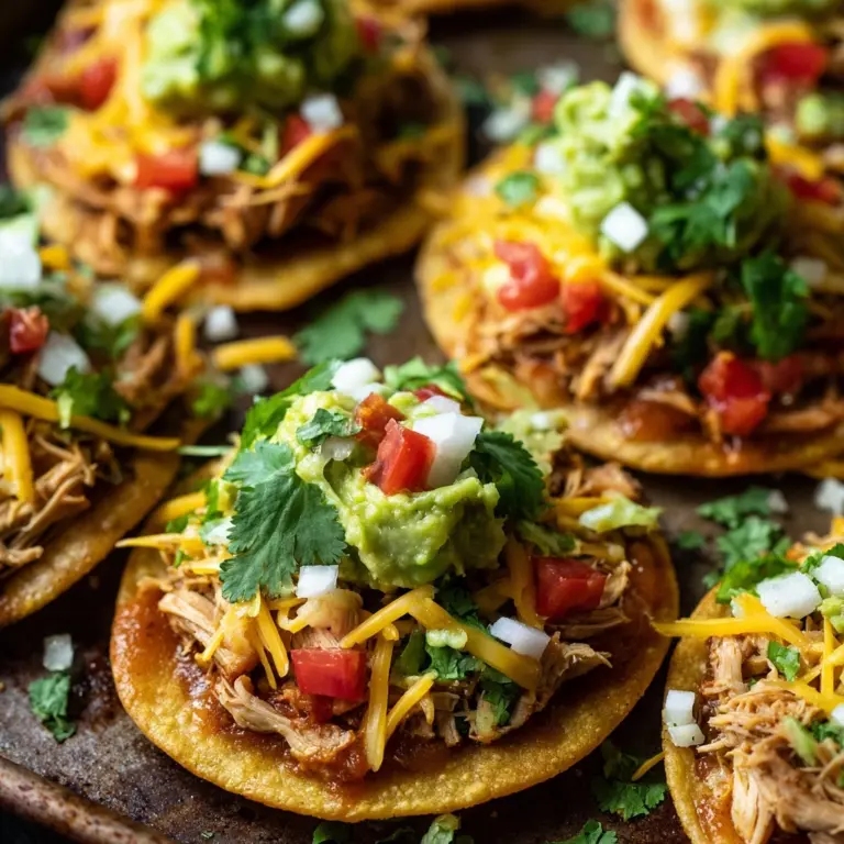 Easy Chicken Tostadas Recipe