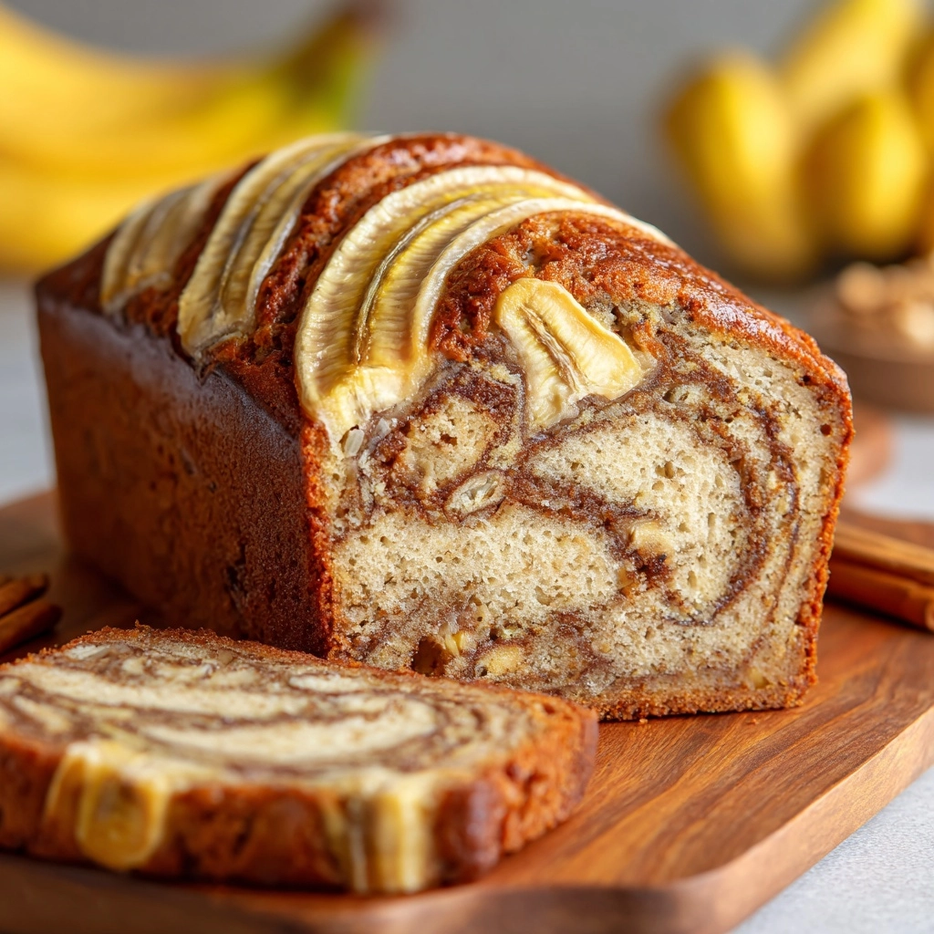 Classic Cinnamon Swirl Banana Bread Recipe - Recipe Image
